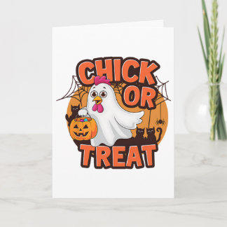 Tarjeta Dulce o Pollo Disfraz Divertido de Pollo para Hall