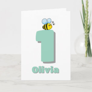Tarjeta Dulce para ser uno Cumpleaños 1º Cumpleaños Hermos