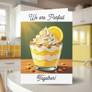 Tarjeta Dulce Parfait Feliz Aniversario Amor