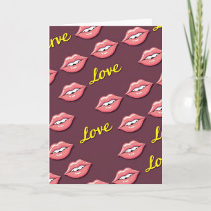 Tarjeta Dulce Patrón Labios de Amor