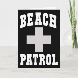 Tarjeta Dulce patrulla de playa Papá Scu viaje de natación