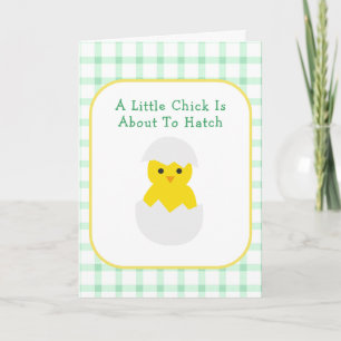 Tarjeta Dulce Pollito Para Romper el Cascarón Fiesta de Be