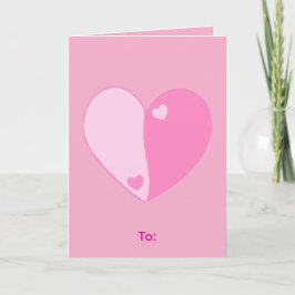 Tarjeta Dulce rosa día de San Valentín