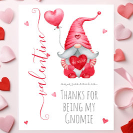 Tarjeta Dulce San Valentín Gracias por ser mi Gnomito