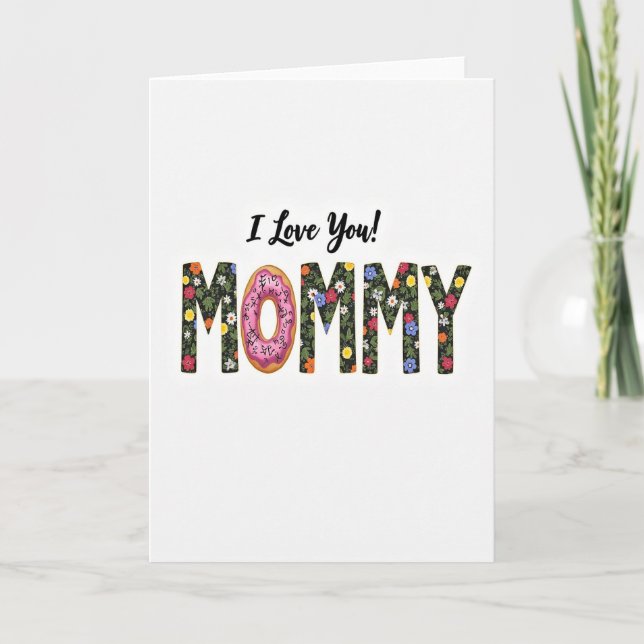 Tarjeta Dulce Te Amo Mami (Anverso)