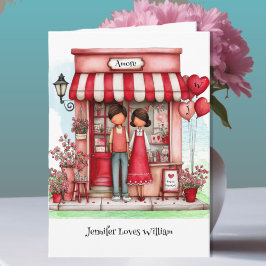 Tarjeta Dulce Tienda de San Valentín para Parejas