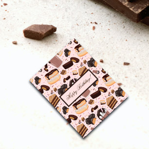 Tarjeta Dulce trapos Chocolate Donut Mocha Mantequilla de 