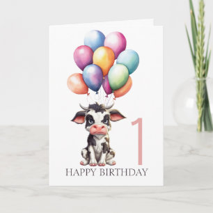 Tarjeta Dulce vaca negra