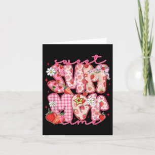 Tarjeta Dulce verano verano fresa Vibes de verano Hola Su