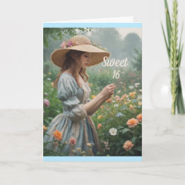 Tarjeta Dulce vintage 16 Cumpleaños