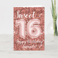 Dulces 16 Cumpleaños Personalizado Rosa Dorado