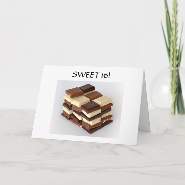 TARJETA ¡DULCES 16! MÁS DULCE CADA DÍA (Anverso)