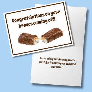 Tarjeta Dulces De Chocolate Caramelo Felicidades Por La Qu