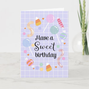Tarjeta Dulces de Cumpleaños para Niños Dulces 16