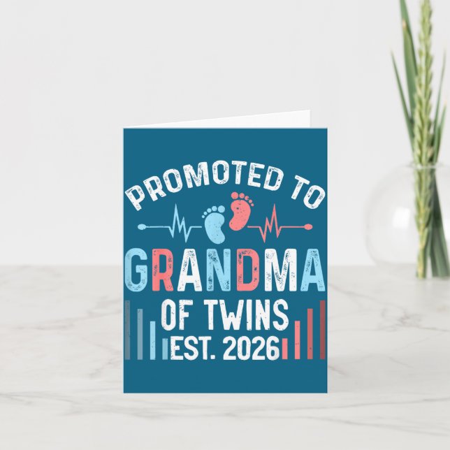 Tarjeta Dulces Gemelas Abuela Promocionada Est Twin (Anverso)