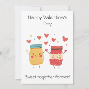 Tarjeta Dulces Juntos Por Siempre – Lindo día de San Valen
