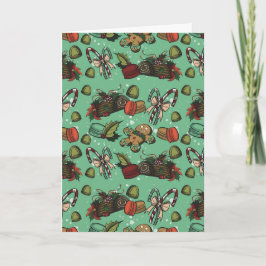 Tarjeta Dulces Navideños - Menta (Color)