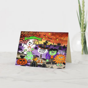 Tarjeta Dulces o Trucos Inspirativos de Halloween
