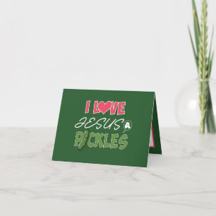 Tarjeta Dulces pepinillos de Jesús arte de palabras person