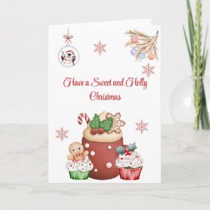 Tarjeta Dulces regalos de Navidad
