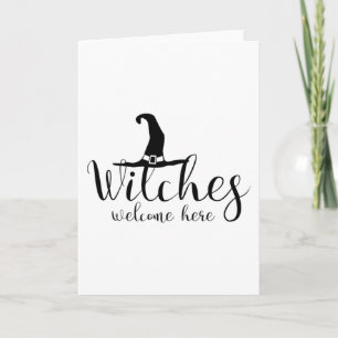 Tarjeta Dulces regalos divertidos de Halloween - Bienvenid