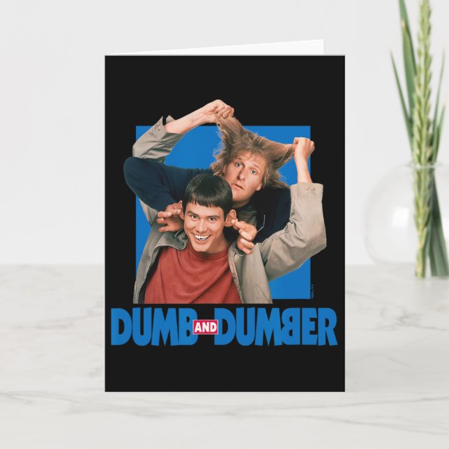 Tarjeta Dumb Y Dumber - Navidades De Lloyd Y Harry Dunne (Anverso)
