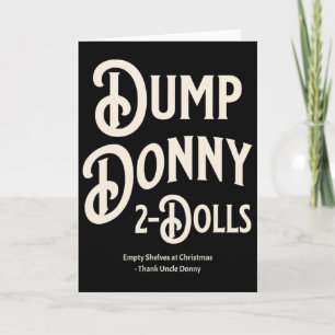 Tarjeta Dump Donny 2 Muñecas Dos Muñecas Aranceles Humor C