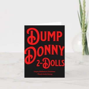 Tarjeta Dump donny 2 muñecas dos muñecas Trump Humor sobre