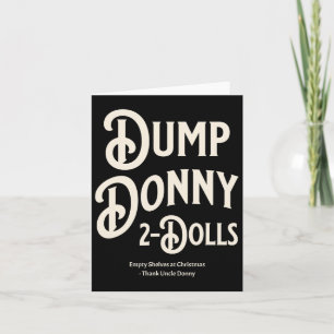 Tarjeta Dump donny 2 muñecas dos muñecas Trump Humor sobre