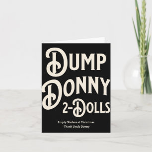 Tarjeta Dump donny 2 muñecas dos muñecas Trump Humor sobre