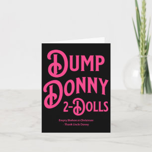 Tarjeta Dump donny 2 muñecas dos muñecas Trump Humor sobre