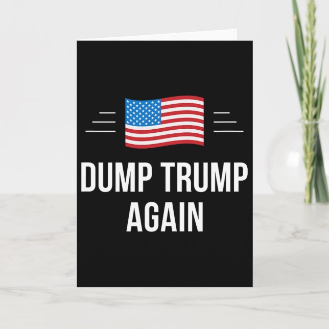 Tarjeta Dump Trump Again -  (Anverso)