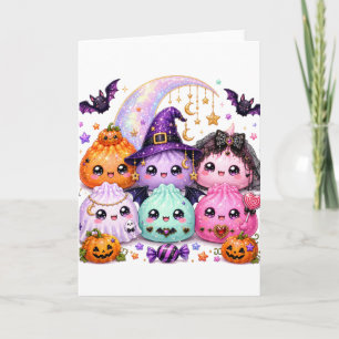 Tarjeta Dumplings Squishies Virales Kawaii Calabaza de Hal