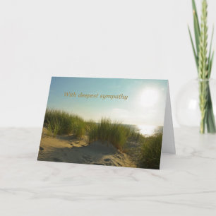 Tarjeta Dunas de arena con sol - Con profundo pésame