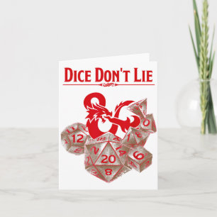 Tarjeta Dungeons & Dragons Dados Rojos No Mienten