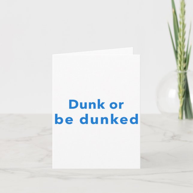 Tarjeta Dunk O Be Dunke (Anverso)