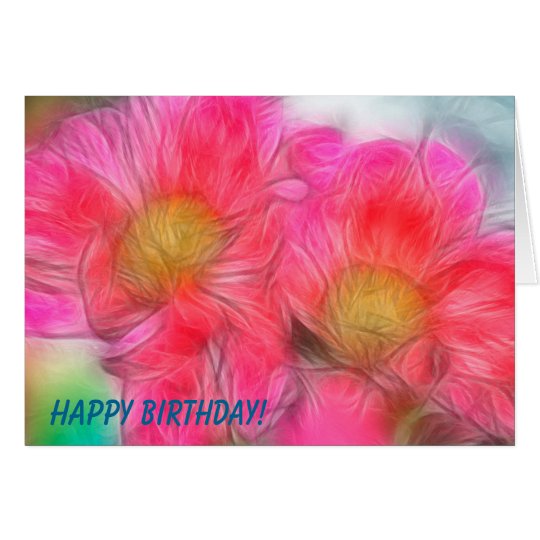 Tarjeta Dúo del Peony del feliz cumpleaños