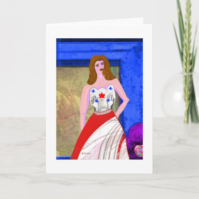 Tarjeta Dúo entrelazado con el diseño creativo de LeeMarie (Anverso)