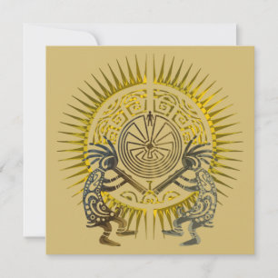 Tarjeta Dúo Kokopelli - Hombre En El Maze - Sol 1