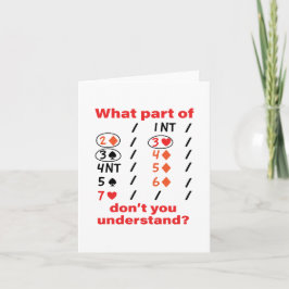 Tarjeta Duplicado de puja de Grand Slam de puente de contr