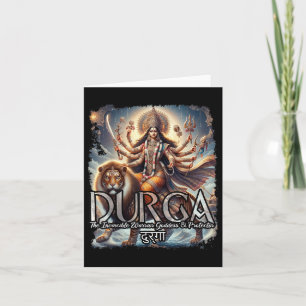 Tarjeta Durga Goddess War Matiología hindú Devi Shakti
