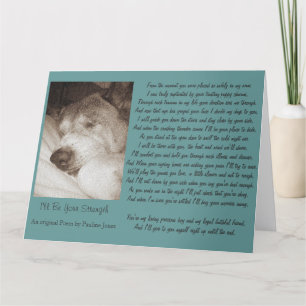 Tarjeta durmiente antiguo poema de simpatía animal de perr