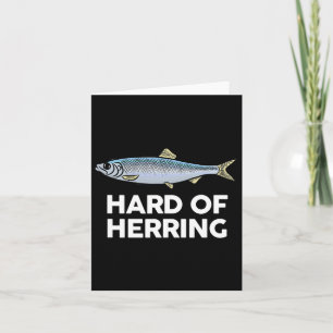 Tarjeta Duro De Arenque Me Encanta El Humor De Pescado Chi
