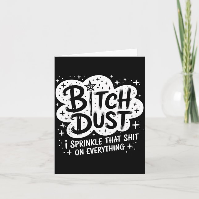 Tarjeta Dust I Sprinkle That On Everything Halloween  (Anverso)