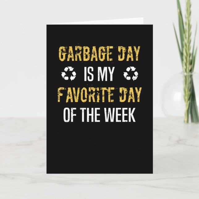 Tarjeta Dusting Car Garbage Man Garbage Collection Dust (Anverso)