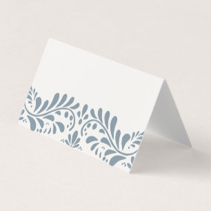 Tarjeta Dusty Blue Talavera Fiesta Place Card Decoración d