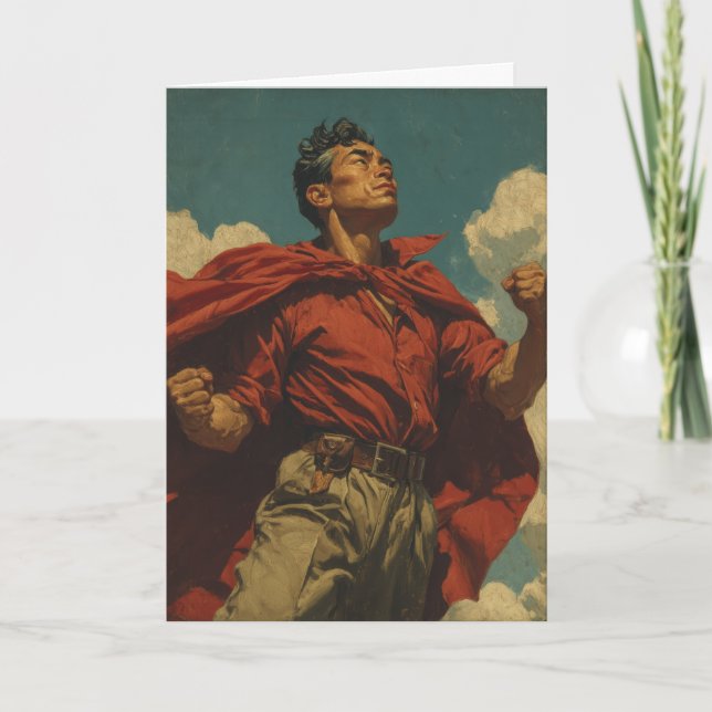 Tarjeta E) Hero Dad (Anverso)