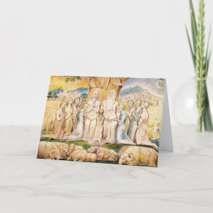 Tarjeta e invitación de William Blake: Trabajo y s