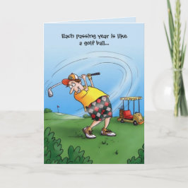 Tarjeta Each Year is like a Golf Ball Birthday