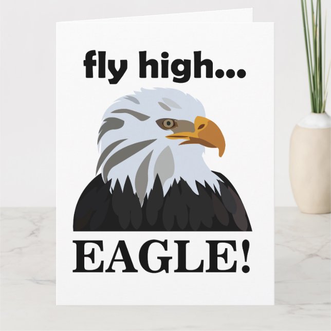 Tarjeta Eagle Bald Eagle Fly High Eagle (Anverso)